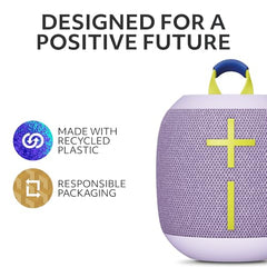 Ultimate Ears WONDERBOOM 4 Portable Waterproof Bluetooth Speaker with Big Bass and 360-Degree Sound, Dustproof Floating Speaker with 40 m (131ft) Range - Enchanting Lilac
