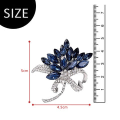 SYGA Brooch Pin Fashion Crystal Rhinestone Jewellery Pin Vintage Accessories Decoration Clothing Bouquet Brooches for Bridal Women Girl- S15