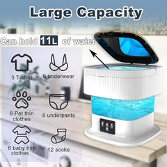 Semi Automatic Folding 2kg Top Loading Mini Washing Machine with Dryer Deep Cleaning for Underwear Washing Machine Clothes
