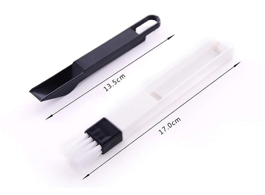 SYGA 2 Pieces Multipurpose Window Groove Cleaning Brush Keyboard Nook and Cranny Dust Small Shovel/Window Track Cleaning Brushes`