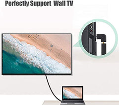 SYGA HDMI Male to Female Adapter Left and Right Elbow 90/270 Degree Left & Right Angled Connector Cable Adapter - 90/270 Degree Angle Pack of 2
