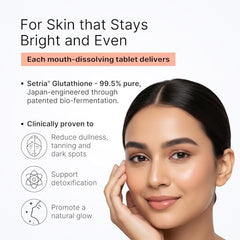Glutone MD – Glutathione Mouth-Dissolving Tablets| Made with Setria L-Glutathione (Japan) 100mg| Radiant Glow & Even Skin Tone| Pack of 30 Tablets (Orange)