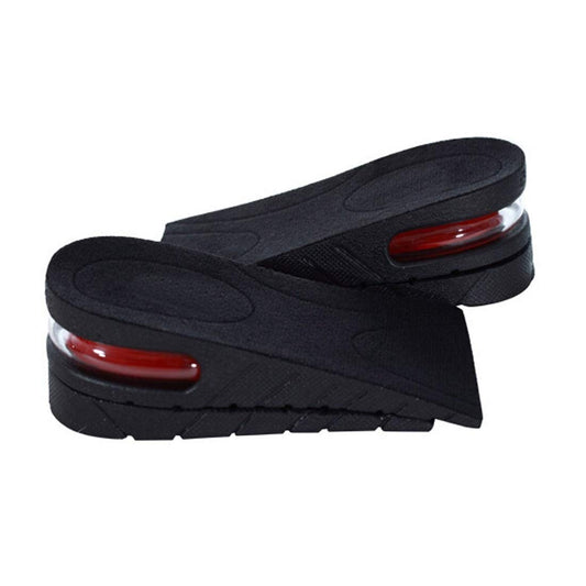 SYGA Unisex 1 pair 5CM Taller 2-Layer Height Increase Invisible Elevator Half Shoes Insole Heel Lift Inserts