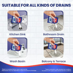 Kiwi Dranex Drain Cleaner Powder | Pack of 6 | Unclogs Drains in 10 Min