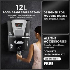 Proven Jupiter RO Water Purifier for Home, 12L | RO+UF+UV with Copper, Zinc & Alkaline, TDS Adjuster, ISI Certified, Borewell & Hard Water.