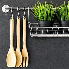 YourGift Steel 10 Pack Heavy Duty S Hooks Black S Shaped Hooks Hanging Hangers Hooks For Kitchen, Bathroom, Bedroom And Office: Pan, Pot, Coat, Bag, Plants(10 Pack/S Hook/Black/2.4 Inch)