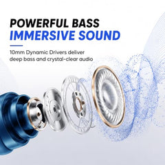 Kratos TW02 Ear Buds Wireless with 60H Playtime, Noise Isolation & Clear Calls, Bluetooth Earbuds with Voice Assistant, Ear Buds with Bluetooth V 5.3 & with Type C Fast Charging, IPX5 TWS Earphones