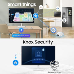 Samsung 32" (80 cm) 4K M7 Vision AI Smart Monitor|UHD 3840 x 2160|Smart TV Experience with AI|Type-C|Apple AirPlay|Gaming Bar|Remote|Speakers|Wi-Fi|Bluetooth|AI Picture & Sound|LS32FM701UWXXL|White