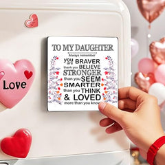 Gift for Daughter Birthday Special Birthday for Daughter Printed Cushion 12 inch X 12 inch + Micro Fiber Filler + Keychian + Magnet Girls Pillow Daughters Day for Daughter and Girls -10A (Color-7)