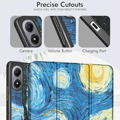 Robustrion Cover for Redmi Pad 2 Pro 12.1 inch Cover Case with Pencil Holder, Trifold Cover Case for Redmi Pad 2 Pro 5G Tablet Cover [Auto Sleep Wake Support] - Black