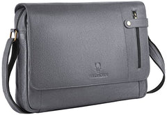 WildHorn Genuine Leather Laptop Messenger Bag for Men | Stylish Office Bag with a Padded Laptop Compartment & Adjustable Strap | Designed to Fit Laptops up to 14 Inches | Backed by a 1-Year Warranty