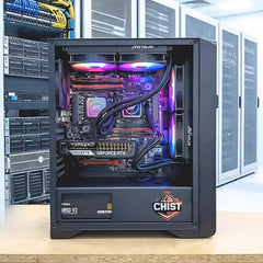 CHIST Server D36 PRO (Xeon-E5 2697 V4 Dual Processor 36 Cores 72 Threads 90MB Smart Cache /64GB DDR4 RAM/1TB NVMe Gen 4/ Dual Liquid Cooler/ 850W 80+ PSU/Wi-Fi Bluetooth(RTX 5060 8GB DDR7)