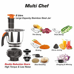 Vidiem Vstar Adc Blu Mixer Grinder 717 A|750 Watts|5 Jar In-1 Juicer|5 Leakproof Jars With Self-Lock, Wet And Dry, Chutneys & Curries|ABS Body|5 Year Warranty On Motor & 2 Year Product Warranty, Blue