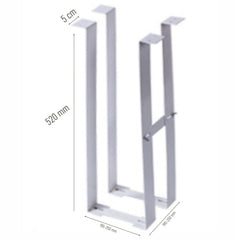 SYGA CPU Holder Under Desk Mount Width Adjustable Wall PC Mount Heavy Duty Computer Bracket Shelf (CPUHolder-White)