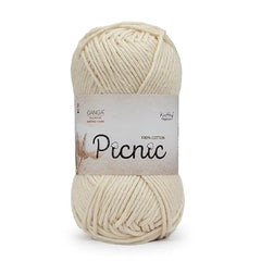 Ganga Acrowools Picnic is 100% Cotton and Crochet Yarn. Pack of 3 Balls - 50Gm Each Shade No - PIC015, Sterling Red