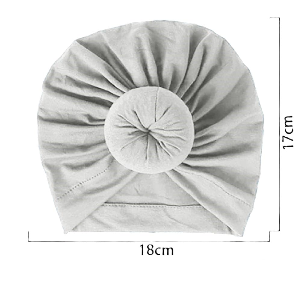 SYGA Unisex Cotton Turban Hat (Pack Of 1) (TurbonHeadWrap_Black_Black_S)