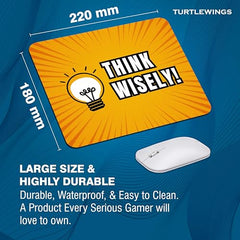 TURTLEWINGS | Mousepad |Aesthetic Strawberry Mousepad – 22x18 cm, 3mm Thick | Abstract Design Non-Slip Rubber Base | Office, Study & Gaming Use | Premium Smooth Surface 2 (Design 08)
