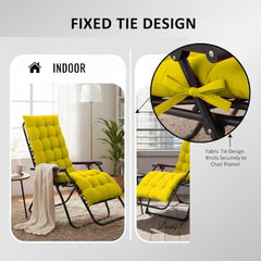 DADDY COOL Multipurpose Extra Long Rocking Chair Cushion for Outdoor and Indoor/Chair pad for Home & Office Chair Filling 18 x 50 Inch Pack of 1 Dark Green (Only Cushion)