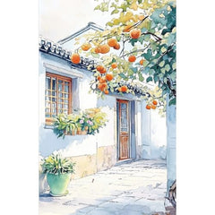 CRAFTMATE The Explorer Watercolor Painting Book | DIY Paint with Water Kit for Kids, Teens & Adults | 16 Pre-Sketched Landscape & Travel Designs with Paint Palette & Water Brush Pen | Travel-Friendly Watercolour Art Book