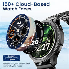 GOBOULT Crown R Pro 2 Smartwatch 1.43''HD AMOLED Display,BT Calling 5.2,600Nits Brightness,IP67,150+Watchfaces, 120+Sports Modes, AI Voice Assistant, SpO2 Monitoring(Charcoal Black)
