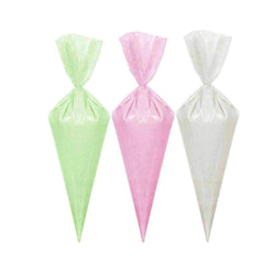 Syga Plastic Disposable Icing Pastry Bags, Piping Bags for Cake Dessert Decoration, White (Pack of 50)