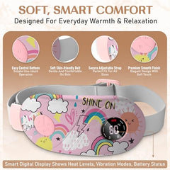 BRONTIX Period Cramp Relief Massager, Cordless Heating Pad