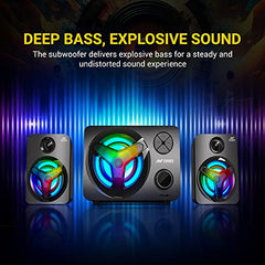 Ant Esports GS150 Computer Speakers, 2.0CH PC Speakers, in-line Volume Control, 6W USB Powered Stereo Desktop Speakers with 3.5mm AUX for PC/Laptop/Projector/Tablet/Cellphone
