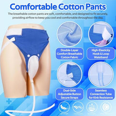RATURISH Wearable Urine Collector for Women | Soft Silicone Reusable Leakproof Urine Collection Bag | Adjustable & Comfortable Fit | Portable Washable Female Urine Collector | Odour - Free 1L & 2L Bags | White/Grey/Blue | for Women