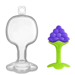 Syga Baby Soft Silicone Fruit Teether (Multicolor, Set of 3)