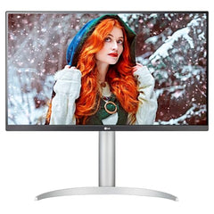 LG 27UP650K-W 27-inch Ultrafine 4K UHD (3840 x 2160) IPS Computer Monitor, 60Hz, 5ms, DisplayHDR 400, Reader Mode, Flicker Safe, HDMI, DisplayPort, Tilt/Height/Pivot Adjustable Stand, White