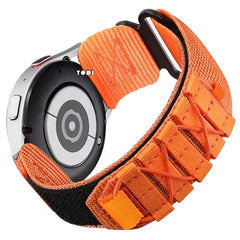 YODI 22mm New Rugged Velcro Nylon Strap Band Compatible with Amazfit GTR 2, GTR 2e, GTR 47MM / Noise Fit Endure, Fit Evolve, Active Smartwatch Bands (ORANGE)