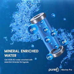 Pureit Wave Plus RO Purifier + Mineral + UV (Black) | Water Purifier for Home | Up to 45% Water Savings | Suitable for Borewell/Tanker/Municipal Supply | Wall Mountable | 7L Storage
