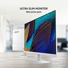 Acer SA222Q 21.5 Inch Full HD IPS Ultra Slim (7.2mm Thick) Backlight LED LCD Monitor I Zero Frame I 100Hz Refresh I 1 MS VRB I AMD Free Sync I 1xHDMI 1xVGA I Eye Care Features I Tilt Option I White