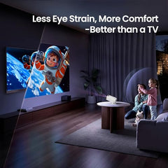 E GATE Atom 3X Projector 4k Ultra HD, Automatic Keystone & Precise Focus, 1080p Native | Rotatable Design | Android 14, Netflix Prime 11,000 Lumens, HDMI-ARC WiFi-6 BT, for Home use Egate