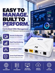UBIQCOM UB5021GV XPON ONT Optical Network Terminal, 1GE + 1 POTS, GPON Fiber Broadband Modem with VoIP Voice Support, SC/UPC Connector, FTTH ONT for Home & SOHO Users