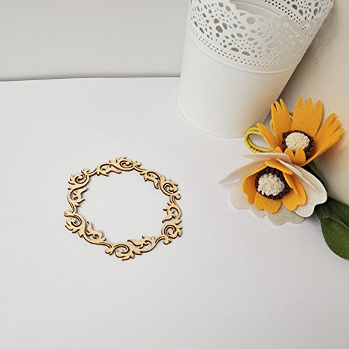 SYGA Set of 3 Beautiful Hexagon Scrapbook Decorative Wood Craft Items