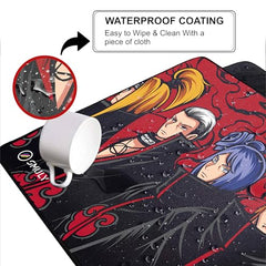 SMULY Gaming Mouse Pad, Large Desk Mat 58.5 x 28 cm, Extended Washable Mousepad, Desk Pad, 2mm Thick Non-Slip Rubber Base, Stitched Edges, Smooth Surface (Multicolour) – Red Hoodie Spider Design