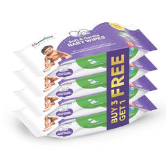 Himalaya Nature Touch Water Wipes for Baby's Sensitive Skin | 72NxPack of 3 | With Organic Coconut Oil | 99% Pure Water | 100% Plant-Based Biodegradable Wipes