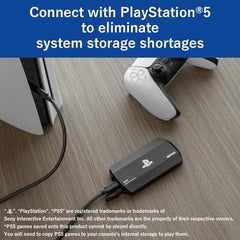 BUFFALO External SSD 2.0TB Officially Licensed Product, Compatible with PS 5 / PS 4 Consoles - USB3.2 Gen2 Type A and C - Portable Anti Shock IP55 Dust and Water Resistant SSD-PHO2.0U3B