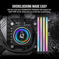 CORSAIR Dominator Titanium RGB DDR5 64GB (2x32GB) DDR5 Up to 6000MHz CL30 AMD EXPO Intel XMP iCUE Compatible Computer Memory – Grey (CMP64GX5M2B6000Z30)
