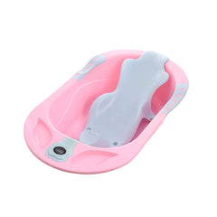SYGA Baby Bathtub Newborn Flexibath Bathtub with Temperature Sensor and Stand for Baby(Pink)