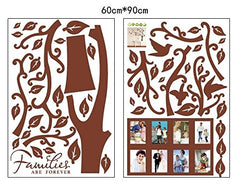 Syga Brown Photo Frame Wall Stickers A_YSE