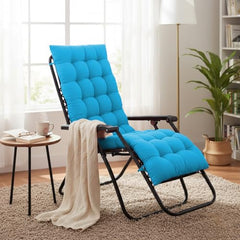 DADDY COOL Multipurpose Extra Long Rocking Chair Cushion for Outdoor and Indoor/Chair pad for Home & Office Chair Filling 18 x 50 Inch Pack of 1 Dark Green (Only Cushion)