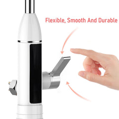 SYAG Electric Instant 3 Second Hot Water Faucet Hot and Cold Dual Use LED Display - White