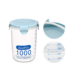 SYGA 3 Pieces Multipurose Kitchen Container for Grains Spices Jar_Blue