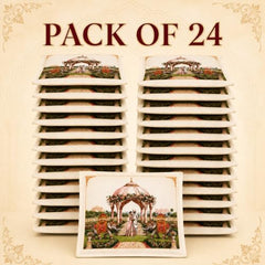 Choego New Season Wedding Print Saree Cover Pack of 12 | Zip closure, Doli Print Reusable storage bags, Ideal for bridal designer sarees, Wardrobe organizer, One side transparent