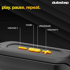 Dubstep Pop 600 Wireless Speaker, 15 Hrs Playtime, 52mm Driver, TWS Pairing, 6W Output Bluetooth Speakers (Grey)