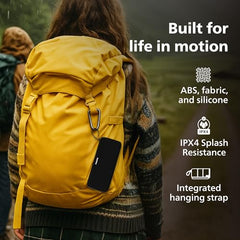 PHILIPS Audio TAS2400BK Portable Bluetooth Speaker with Stereo Sound, 32W RMS, 2400mAh Rechargeable Battery, BT v5.3 Connectivity, IPX4 Waterproof, Supports TF/USB/BT Modes with Hanging Strap (Black)