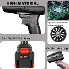 (Double Battery) Cordless Portable Wireless Pressure Washer Gun 48V 12000mAh High Pressure Water Gun for Car Wash & Bikes Cleaning with Adjustable Nozzles & 5M Hose Pipe