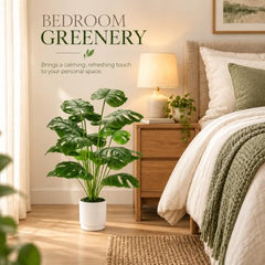 Der Rose 28" Fake Plants, Artificial Monstera Plants Indoor